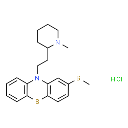 ChemSpider 2D Image | Thioridazine hydrochloride | C21H27ClN2S2