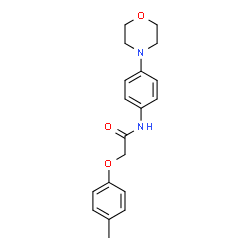 ChemSpider 2D Image | 2-(4-Methylphenoxy)-N-[4-(4-morpholinyl)phenyl]acetamide | C19H22N2O3