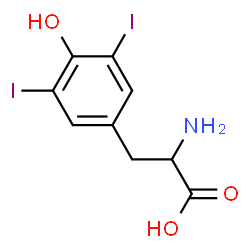 ChemSpider 2D Image | Diiodotyrosine | C9H9I2NO3