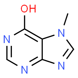 ChemSpider 2D Image | 7-methyl-7H-purin-6-ol | C6H6N4O