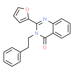 ChemSpider 2D Image | 2-(2-Furyl)-3-(2-phenylethyl)-4(3H)-quinazolinone | C20H16N2O2