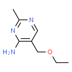 ChemSpider 2D Image | 5-(Ethoxymethyl)-2-methyl-4-pyrimidinamin | C8H13N3O