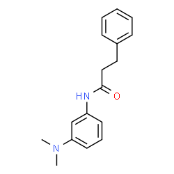 ChemSpider 2D Image | N-[3-(Dimethylamino)phenyl]-3-phenylpropanamide | C17H20N2O