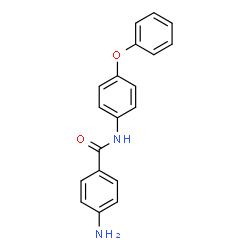 ChemSpider 2D Image | 4-Amino-N-(4-phenoxyphenyl)benzamide | C19H16N2O2