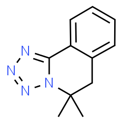 ChemSpider 2D Image | 5,5-Dimethyl-5,6-dihydrotetrazolo[5,1-a]isoquinoline | C11H12N4