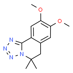 ChemSpider 2D Image | 8,9-Dimethoxy-5,5-dimethyl-5,6-dihydrotetrazolo[5,1-a]isoquinoline | C13H16N4O2