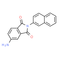 ChemSpider 2D Image | 5-Amino-2-naphthalen-2-yl-isoindole-1,3-dione | C18H12N2O2