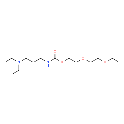 ChemSpider 2D Image | 2-(2-Ethoxyethoxy)ethyl [3-(diethylamino)propyl]carbamate | C14H30N2O4