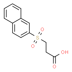 ChemSpider 2D Image | 3-(2-Naphthylsulfonyl)propanoic acid | C13H12O4S