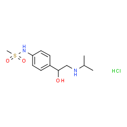 ChemSpider 2D Image | Dexsotalol hydrochloride | C12H21ClN2O3S