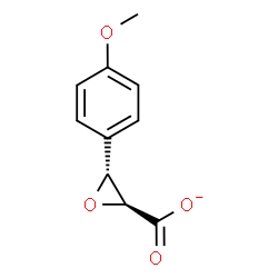 ChemSpider 2D Image | (2S,3R)-3-(4-Methoxyphenyl)-2-oxiranecarboxylate | C10H9O4