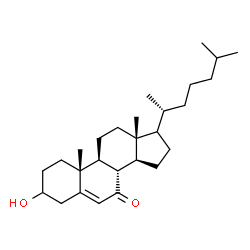 ChemSpider 2D Image | (17xi)-3-Hydroxycholest-5-en-7-one | C27H44O2