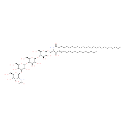 ChemSpider 2D Image | N-[(2S,3R,4E)-1-{[2-Acetamido-2-deoxy-beta-D-galactopyranosyl-(1->3)-alpha-D-galactopyranosyl-(1->4)-beta-D-galactopyranosyl-(1->4)-beta-D-glucopyranosyl]oxy}-3-hydroxy-4-octadecen-2-yl]pentacosanamid
e | C69H128N2O23
