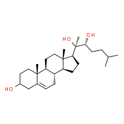 ChemSpider 2D Image | (22R)-Cholest-5-ene-3,20,22-triol | C27H46O3