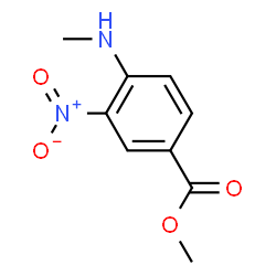 ChemSpider 2D Image | Methyl 4-(methylamino)-3-nitrobenzoate | C9H10N2O4