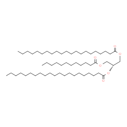 ChemSpider 2D Image | 3-(Dodecanoyloxy)-1,2-propanediyl dihenicosanoate | C57H110O6