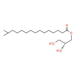 ChemSpider 2D Image | (2R)-2,3-Dihydroxypropyl 14-methylpentadecanoate | C19H38O4