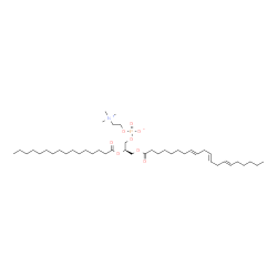 ChemSpider 2D Image | (2R)-3-[(8E,11E,14E)-8,11,14-Icosatrienoyloxy]-2-(palmitoyloxy)propyl 2-(trimethylammonio)ethyl phosphate | C44H82NO8P