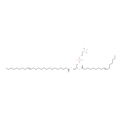 ChemSpider 2D Image | (2R)-2-[(9E)-9-Hexadecenoyloxy]-3-[(15E)-15-tetracosenoyloxy]propyl 2-(trimethylammonio)ethyl phosphate | C48H92NO8P