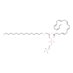 ChemSpider 2D Image | 2-[(4E,7E,10E,13E,16E,19Z)-4,7,10,13,16,19-Docosahexaenoyloxy]-3-(hexadecyloxy)propyl 2-(trimethylammonio)ethyl phosphate | C46H82NO7P