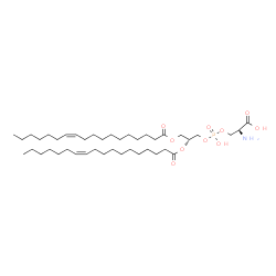 ChemSpider 2D Image | O-[{(2R)-2,3-Bis[(11Z)-11-octadecenoyloxy]propoxy}(hydroxy)phosphoryl]-L-serine | C42H78NO10P