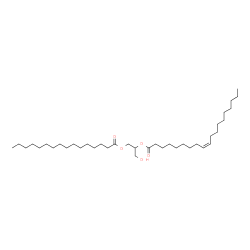 ChemSpider 2D Image | 1-Hydroxy-3-(palmitoyloxy)-2-propanyl (9Z)-9-nonadecenoate | C38H72O5