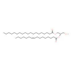 ChemSpider 2D Image | (2S)-2-[(9Z)-9-Hexadecenoyloxy]-3-hydroxypropyl nonadecanoate | C38H72O5