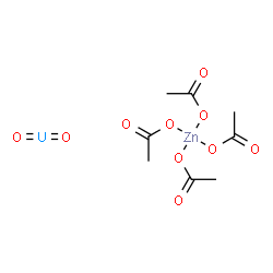 ChemSpider 2D Image | dioxouranium;tetraacetoxyzinc | C8H12O10UZn