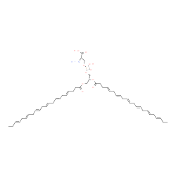 ChemSpider 2D Image | O-[{(2R)-2,3-Bis[(4E,7E,10E,13E,16E,19E)-4,7,10,13,16,19-docosahexaenoyloxy]propoxy}(hydroxy)phosphoryl]-L-serine | C50H74NO10P
