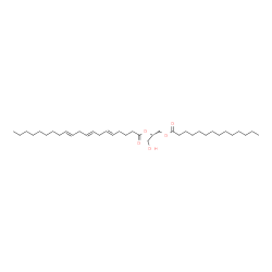 ChemSpider 2D Image | (2S)-1-Hydroxy-3-(tetradecanoyloxy)-2-propanyl (5E,8E,11E)-5,8,11-icosatrienoate | C37H66O5