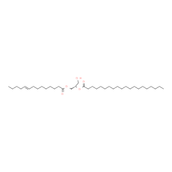 ChemSpider 2D Image | (2S)-1-Hydroxy-3-[(9E)-9-tetradecenoyloxy]-2-propanyl icosanoate | C37H70O5