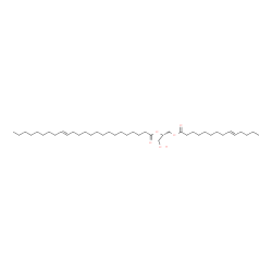 ChemSpider 2D Image | (2S)-1-Hydroxy-3-[(9E)-9-tetradecenoyloxy]-2-propanyl (15E)-15-tetracosenoate | C41H76O5