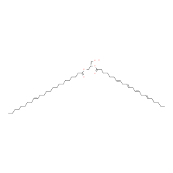 ChemSpider 2D Image | (2S)-2-[(7E,10E,13E,16E)-7,10,13,16-Docosatetraenoyloxy]-3-hydroxypropyl (15E)-15-tetracosenoate | C49H86O5