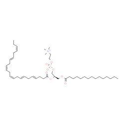 ChemSpider 2D Image | (2R)-2-[(4E,7E,10Z,13Z,16E,19Z)-4,7,10,13,16,19-Docosahexaenoyloxy]-3-(pentadecanoyloxy)propyl 2-(trimethylammonio)ethyl phosphate | C45H78NO8P
