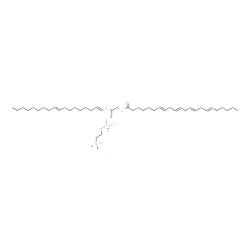 ChemSpider 2D Image | 3-[(7E,10E,13E,16E)-7,10,13,16-Docosatetraenoyloxy]-2-[(1E,9E)-1,9-octadecadien-1-yloxy]propyl 2-(trimethylammonio)ethyl phosphate | C48H86NO7P