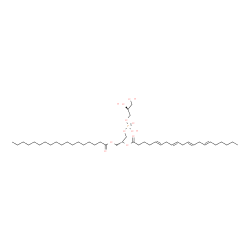 ChemSpider 2D Image | (21R,27S)-24,27,28-Trihydroxy-24-oxido-18-oxo-19,23,25-trioxa-24lambda~5~-phosphaoctacosan-21-yl (5E,8E,11E,14E)-5,8,11,14-icosatetraenoate | C44H79O10P