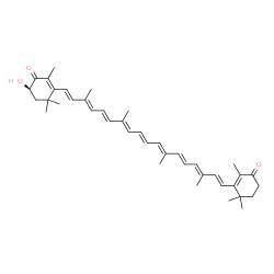 ChemSpider 2D Image | (3R)-3-Hydroxy-beta,beta-carotene-4,4'-dione | C40H52O3