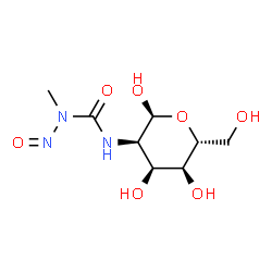 ChemSpider 2D Image | 2-Deoxy-2-{[methyl(nitroso)carbamoyl]amino}-alpha-D-allopyranose | C8H15N3O7