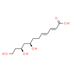 ChemSpider 2D Image | (2E,4E,8R,10S)-8,10,12-Trihydroxy-2,4-dodecadienoic acid | C12H20O5