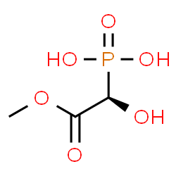 ChemSpider 2D Image | [(1R)-1-Hydroxy-2-methoxy-2-oxoethyl]phosphonic acid | C3H7O6P