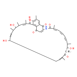 ChemSpider 2D Image | (7E,9S,10S,11S,14S,20S,21S,22E,24E,26Z)-4,10,14,20-Tetrahydroxy-3,7,9,11,17,21,27-heptamethyl-29-azatricyclo[28.3.1.0~5,33~]tetratriaconta-1(33),2,4,7,12,16,22,24,26,30-decaene-6,18,28,32,34-pentone | C40H47NO9