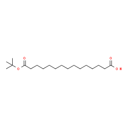 ChemSpider 2D Image | 15-[(2-Methyl-2-propanyl)oxy]-15-oxopentadecanoic acid | C19H36O4