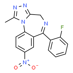 ChemSpider 2D Image | Flunitrazolam | C17H12FN5O2