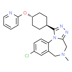 ChemSpider 2D Image | balovaptan | C22H24ClN5O