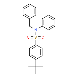 ChemSpider 2D Image | N-Benzyl-4-(2-methyl-2-propanyl)-N-phenylbenzenesulfonamide | C23H25NO2S