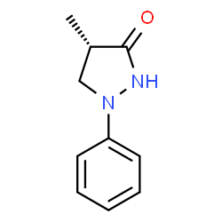 ChemSpider 2D Image | (4S)-4-Methyl-1-phenyl-3-pyrazolidinone | C10H12N2O