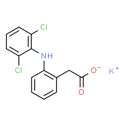 ChemSpider 2D Image | Diclofenac potassium | C14H10Cl2KNO2