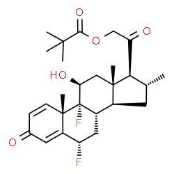 ChemSpider 2D Image | DIFLUCORTOLONE PIVALATE | C27H36F2O5