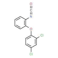 ChemSpider 2D Image | 2,4-Dichloro-1-(2-isocyanatophenoxy)benzene | C13H7Cl2NO2