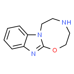 ChemSpider 2D Image | 3,4,5,6-Tetrahydro-2H-[1,3,6]oxadiazocino[3,2-a]benzimidazole | C11H13N3O